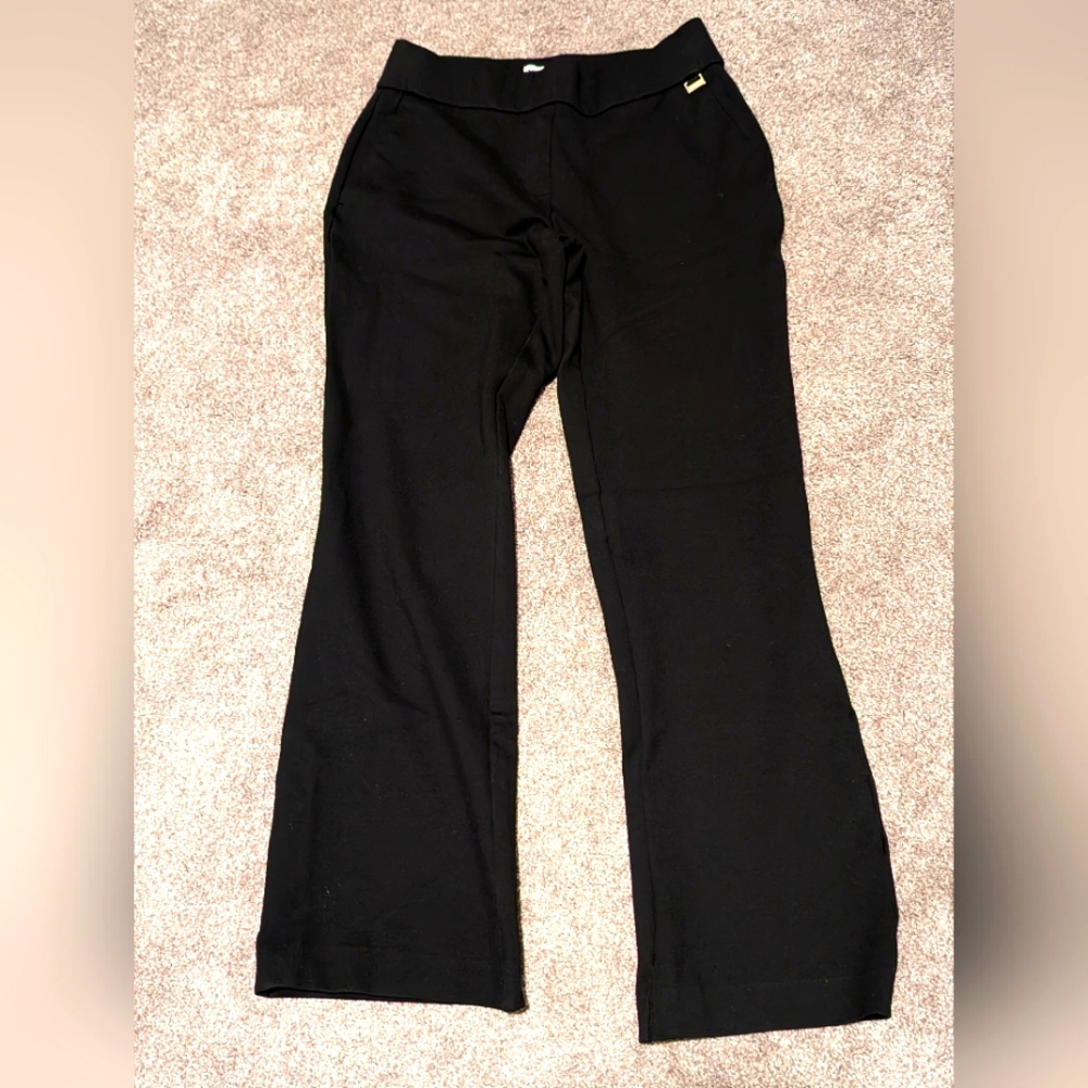 NWOT Anne Klein black boot cut pull on pants S